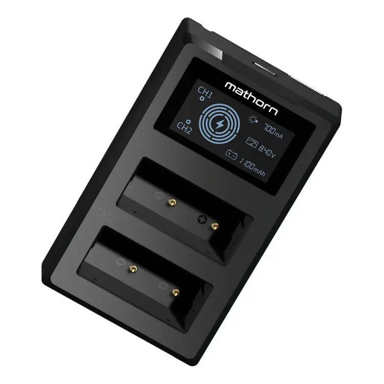 Ładowarka dwukanałowa Mathorn MBC-D105 USB-C do Canon LP-E12