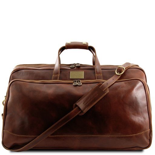 Tuscany Leather Bora Bora - Skórzana torba na kółkach - rozmiar L , kolor brązowy TL3067