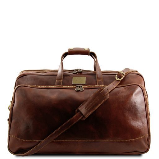 Tuscany Leather Bora Bora - Skórzana torba na kółkach - rozmiar S , kolor brązowy TL3065