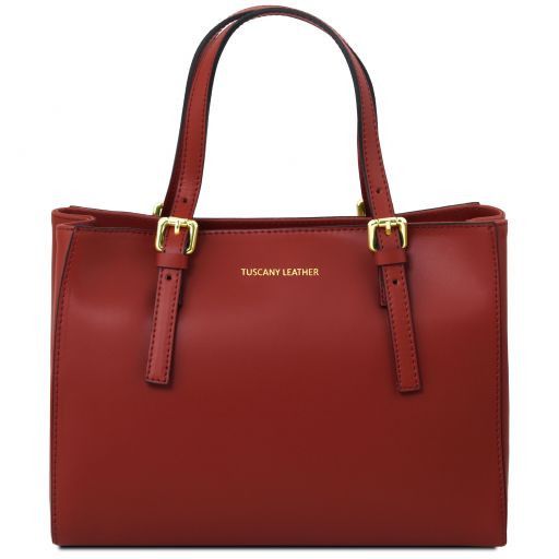 Tuscany Leather Aura - skórzana torebka , kolor czerwony TL141434