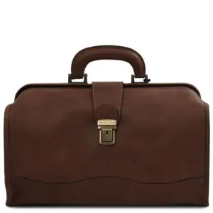 Tuscany Leather Raffaello - skórzany kuferek lekarski, kolor ciemny brąz TL142332