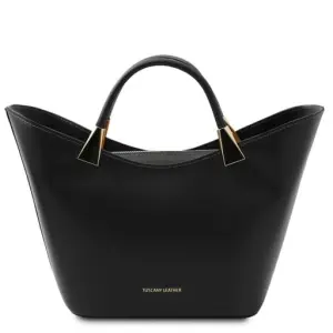 Tuscany Leather TL Bag - skórzana torba, kolor czarny TL142287