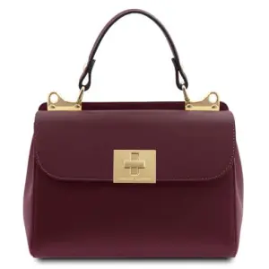 Tuscany Leather Armonia - skórzana torebka, kolor Bordeaux TL142286