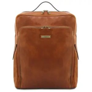 Tuscany Leather Bangkok - skórzany plecak na laptop - rozmiar L, kolor naturalny TL142336