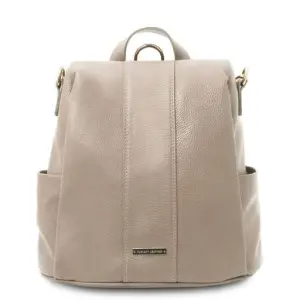 Tuscany Leather TL Bag - plecak z miękkiej skóry, kolor jasny taupe TL142138