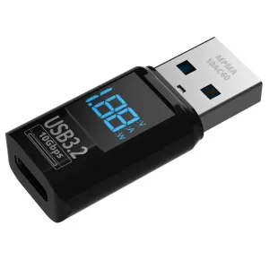 Miernik Adapter Mathorn MPMA-10AC60 USB A do C LED PD 60W 3A VAW 10Gbps