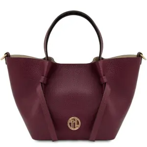Tuscany Leather Legame - skórzana torebka dla kobiety - rozmiar S, kolor bordowy - TL142482