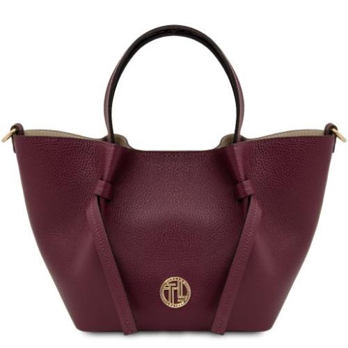 Tuscany Leather Legame - skórzana torebka dla kobiety - rozmiar S, kolor bordowy - TL142482