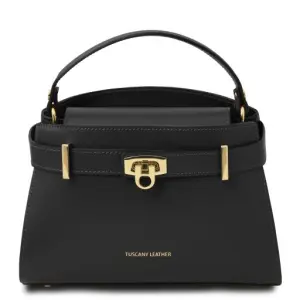 Tuscany Leather Maisy - skórzana torba typu TOTE, kolor czarny - TL142459