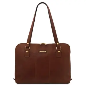 Tuscany Leather Ravenna - ekskluzywna skórzana torba biznesowa, kolor brązowy - TL142426