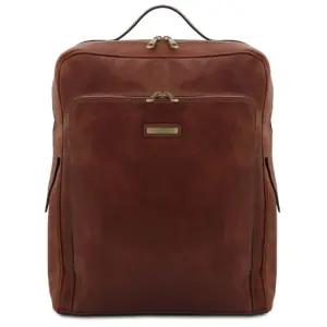 Tuscany Leather Bangkok - skórzany plecak na laptop - rozmiar L, kolor brązowy - TL142336