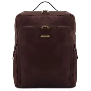 Tuscany Leather Bangkok - skórzany plecak na laptop - rozmiar L, kolor ciemny brąz - TL142336