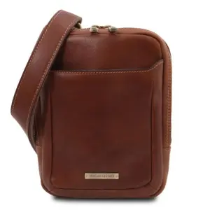 Tuscany Leather Mark - skórzana torba na ramię, kolor brązowy - TL142428