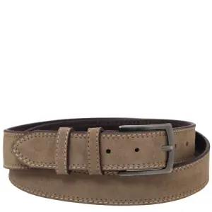 Tuscany Leather Casual pasek ze skóry zamszowej 35mm, rozmiar 105 cm, kolor ciemnoszary - TL142537