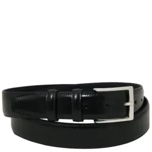 Tuscany Leather Elegancki pasek ze szczotkowanej skóry 35mm, rozmiar 110 cm, kolor czarny - TL142538