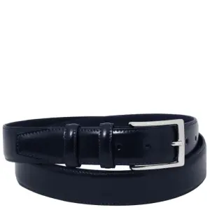 Tuscany Leather Elegancki pasek ze szczotkowanej skóry 35mm, rozmiar 105 cm, kolor ciemny niebieski - TL142538