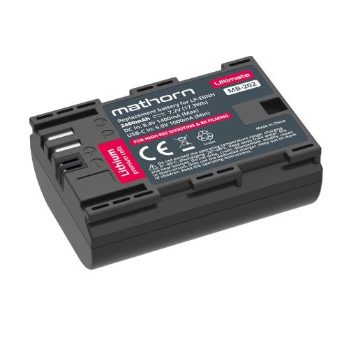 (EOL) Bateria Mathorn MB-202 Ultimate 2400mAh USB-C zamiennik LP-E6NH (EOL)
