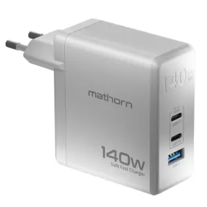 Ładowarka sieciowa Mathorn USB GaN 140W C2A1 PD3.1 QC4.0 PPS EU White