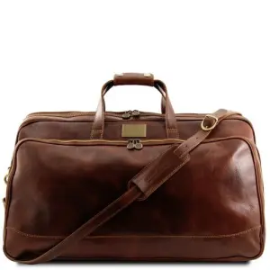 Tuscany Leather Bora Bora - Skórzana torba na kółkach - rozmiar L , kolor brązowy TL3067
