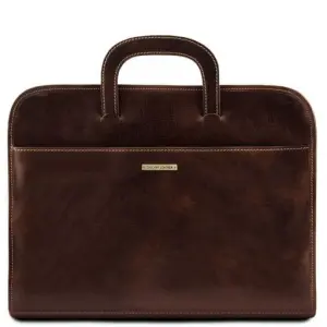 Tuscany Leather Sorrento - skórzana walizka biznesowa na dokumenty , kolor ciemny brąz TL141022