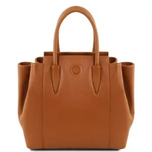 Tuscany Leather Tulipan - skórzana torebka , kolor cognac TL141727