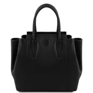 Tuscany Leather Tulipan - skórzana torebka , kolor czarny TL141727