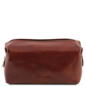 Tuscany Leather Smarty - skórzana kosmetyczka - rozmiar S , kolor brązowy TL141220