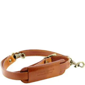 Tuscany Leather TL Voyager - regulowany pasek na ramię do torby , kolor miodowy TL141929