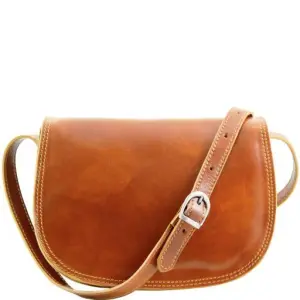 Tuscany Leather Isabella - skórzana torba na ramię dla kobiet , kolor miodowy TL9031