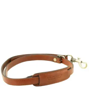 Tuscany Leather Skórzany reguowany pasek na ramię do teczki , kolor miodowy TL141931
