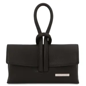 Tuscany Leather TL Bag - skórzana kopertówka, kolor czarny TL141990