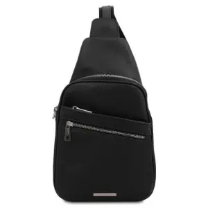 Tuscany Leather Albert - skórzana listonoszka, kolor czarny TL142022