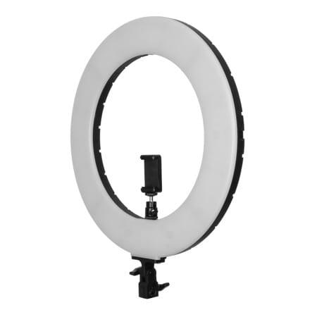 GlareOne Lampa pierścieniowa Led 60W, 3000-6000K, AC / DC