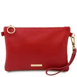Tuscany Leather - kopertówka z miękkiej skóry, kolor czerwony TL142029