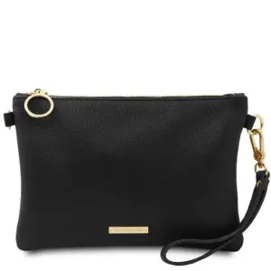 Tuscany Leather - kopertówka z miękkiej skóry, kolor czarny TL142029