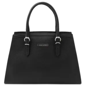 Tuscany Leather bag - skórzan torba damska, kolor czarny TL142147