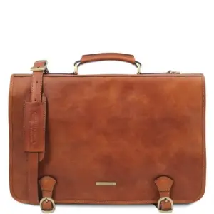 Tuscany Leather Ancona - Skórzana torba kurierska na ramię, kolor naturalny TL142073