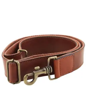 Tuscany Leather - regulowany skórzany pasek do walizki, kolor miodowy TL141854