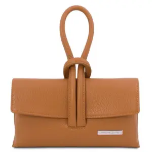 Tuscany Leather TL Bag - skórzana kopertówka, kolor ciemny cognac TL141990