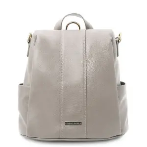 Tuscany Leather bag - plecak z miękkiej skóry, kolor jasnoszary TL142138