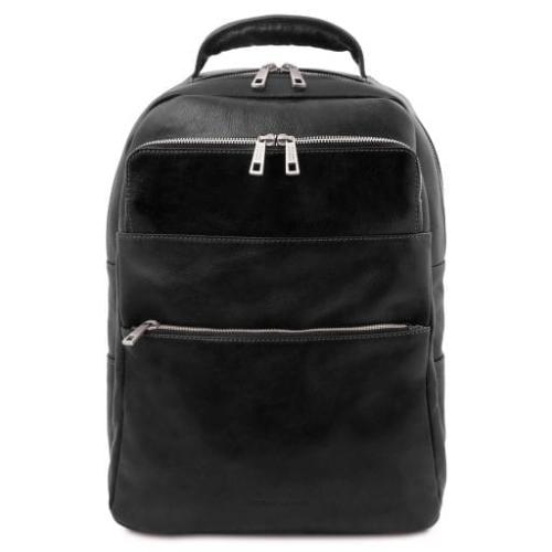 Tuscany Leather Melbourne - skórzany plecak na laptop TL142205 kolor czarny