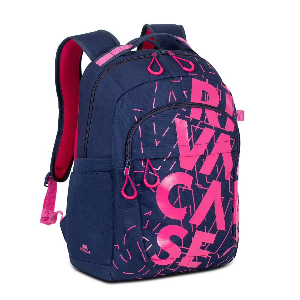 RIVACASE Heide Plecak 5430 30l, granatowy, różowy