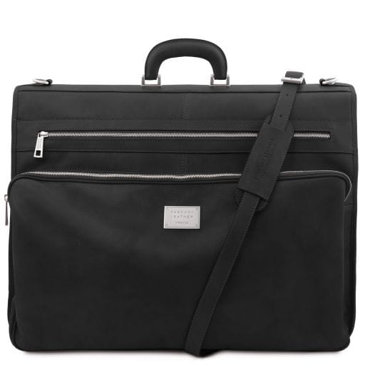 Tuscany Leather Papeete - skórzana torba podróżna do garnituru, kolor czarny TL142337