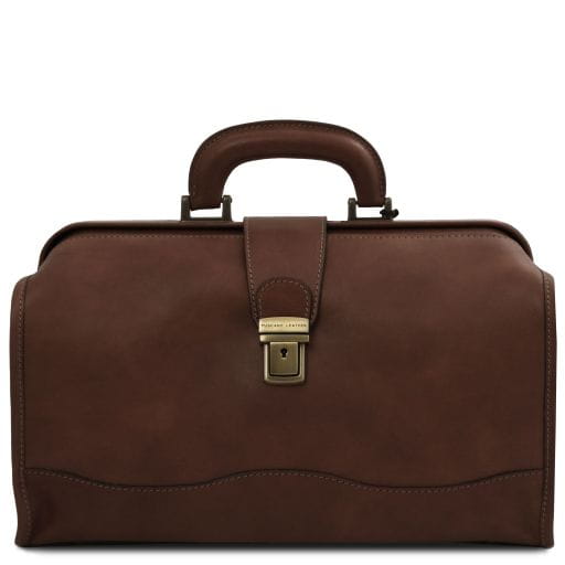 Tuscany Leather Raffaello - skórzany kuferek lekarski, kolor ciemny brąz TL142332