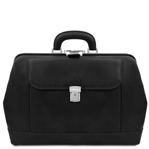 Tuscany Leather Leonardo - ekskluzywny skórzany kuferek lekarski, kolor czarny TL142342