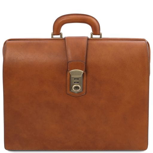 Tuscany Leather Canova - skórzana walizka lekarska z 3 komorami, kolor naturalny TL142352