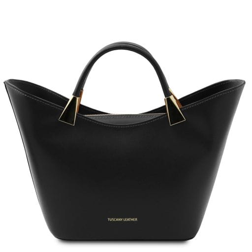Tuscany Leather TL Bag - skórzana torba, kolor czarny TL142287