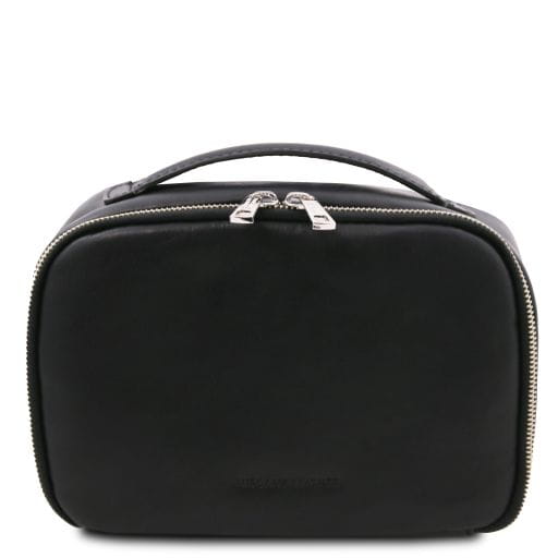 Tuscany Leather Marvin - skórzana kosmetyczka, kolor czarny TL142326