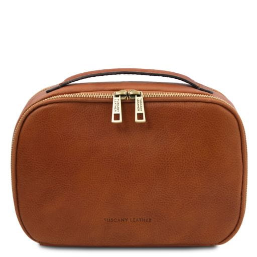 Tuscany Leather Marvin - skórzana kosmetyczka, kolor naturalny TL142326