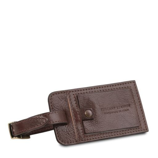 Tuscany Leather zawieszka na bagaż, kolor ciemny brąz TLTAG